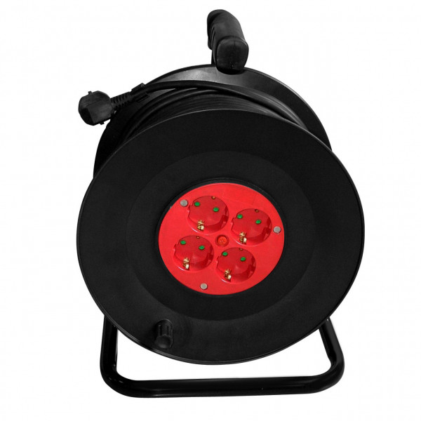 Prelungitor cu tambur SAMUS 4 PRIZE SCHUKO, 40M, 3680W, 3X 1,5MMP, IP20, 4PT40-3680