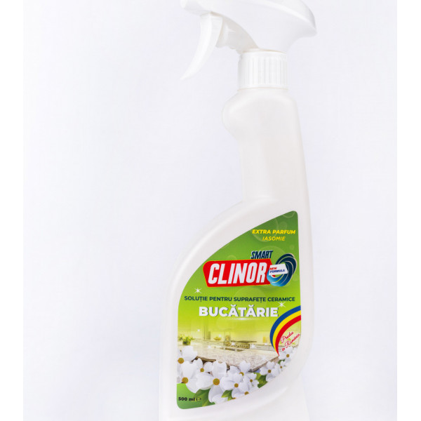 Solutie curatare suprafete ceramice bucatarie Clinor 500 ml