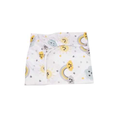 Cearsaf patut 120x60 cm bumbac 100% model curcubee si norisori
