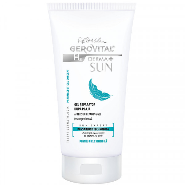 Gel Reparator după Plajă Derma+ Sun 150 ml