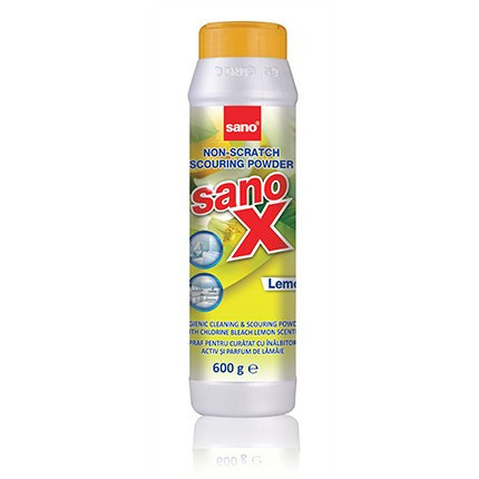 Praf de curatat cu inalbitor Sano X Lemon 600 gr