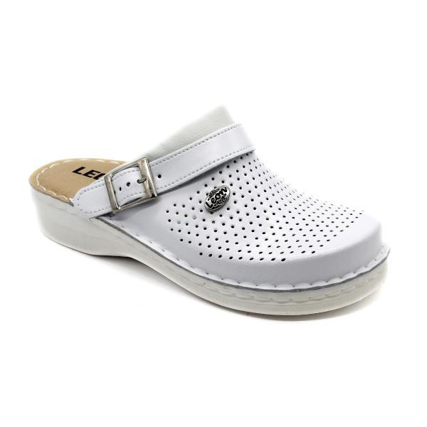 Saboti medicali Leon 202 alb - unisex