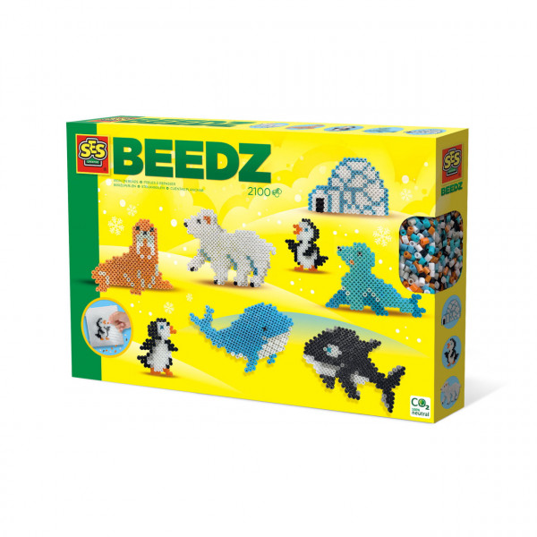 Set creativ Beedz - Margele de calcat Animale polare
