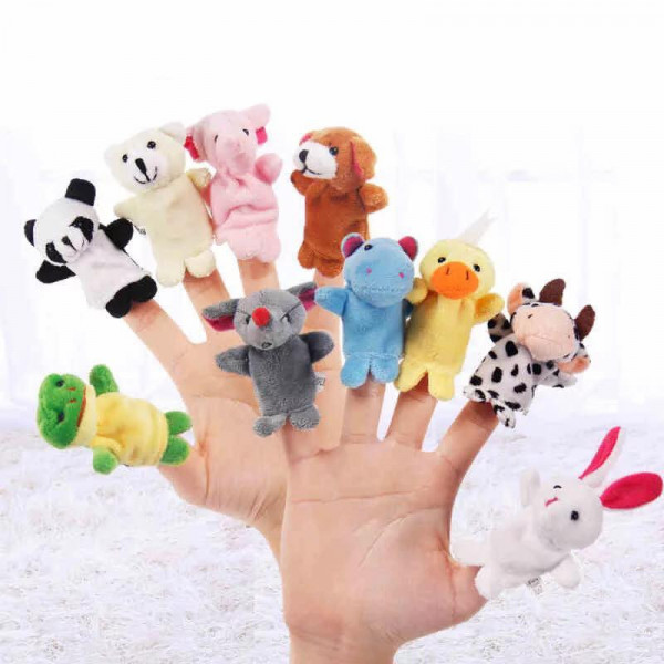 Set de 10 marionete pentru degete - animale