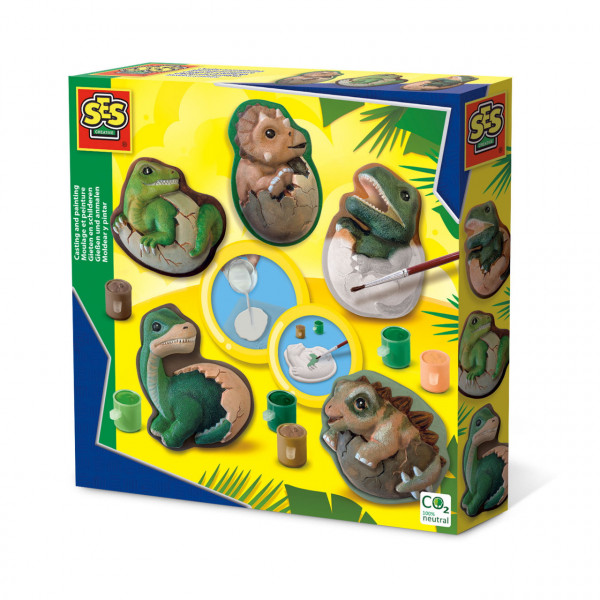 Set creativ mulaj si pictura – Dinozauri pui in oua