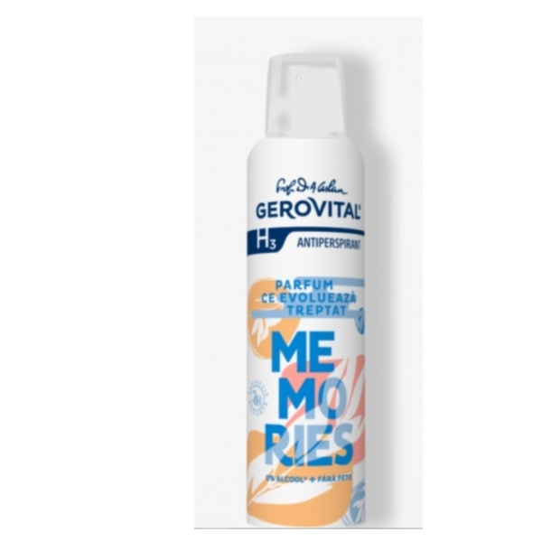 Antiperspirant H3 Memories, 150 ml, Gerovital