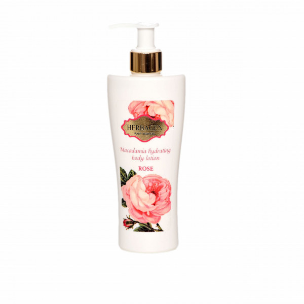 Lapte de corp hidratant Rose cu ulei de macadamia 200 g