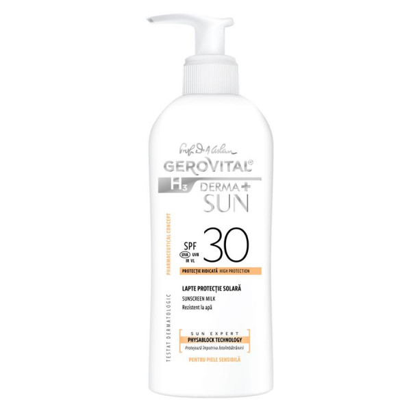Lapte Protecție Solară SPF 30 Derma+ Sun 150 ml