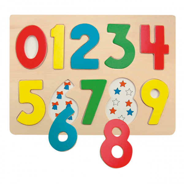 Puzzle din lemn - Cifre