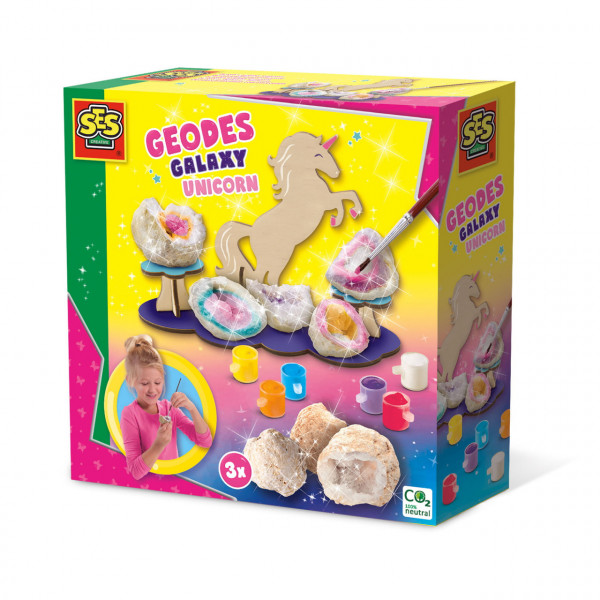 Set creativ copii - Geode galaxie cu display unicorn