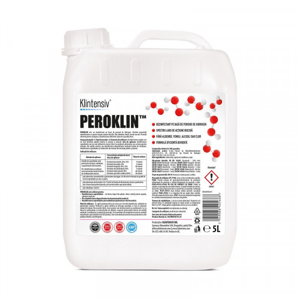 PEROKLIN® – Dezinfectant pe bază de peroxid de hidrogen