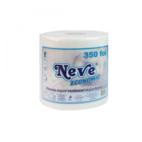 Prosop hartie NEVE ECONOMIC – 2 straturi – 350 foi/rola