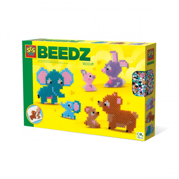 Set creativ Beedz - Margele de calcat Animale dragute de familie