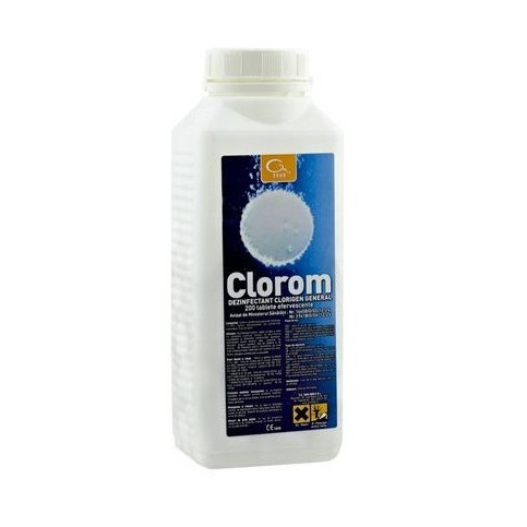 Clorom - tablete efervescente, 200 tablete/cutie