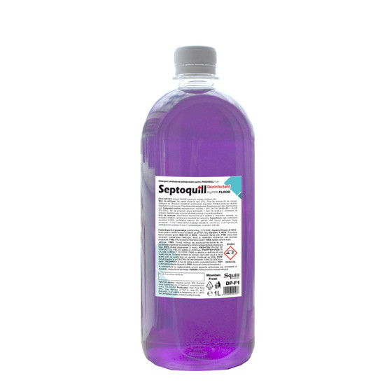 Detergent industrial (neutru) dezinfectant pardoseli, Squill 1L