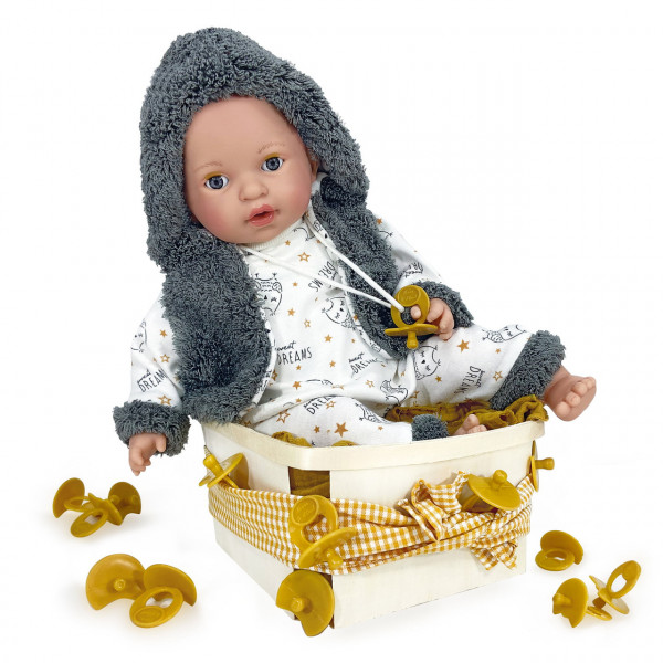 Papusa Artizanala cu miros de vanilie care vorbeste - Alex Dreams (40 cm)