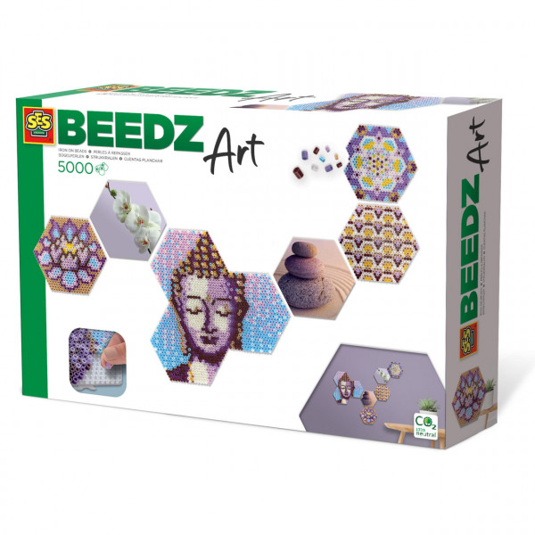 Set margele de calcat Beedz Art - Zen cu placi hexagonale
