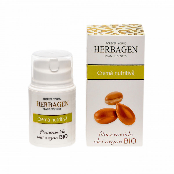 Cremă nutritivă cu fitoceramide și ulei de argan BIO 50 g