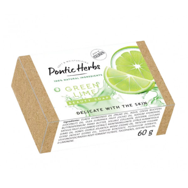 Pontic Herbs Sapun solid Green Lime, 60 grame