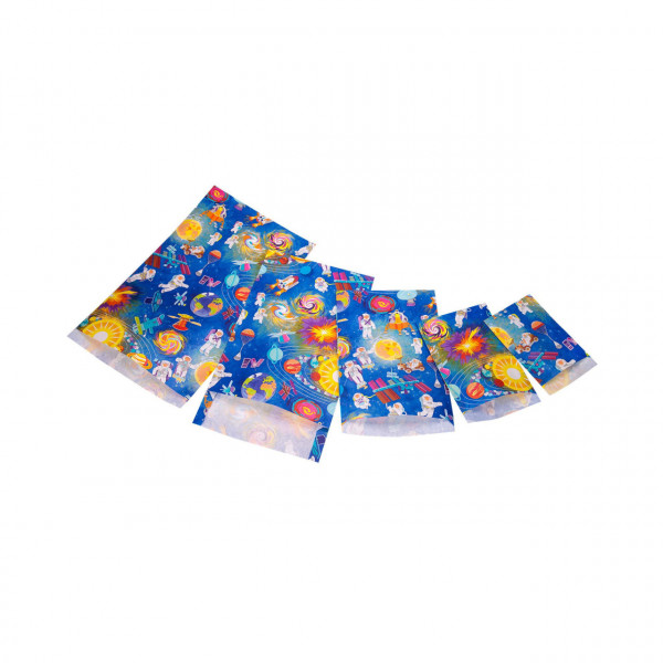 Punga cadou din hartie - Spatiu (L-plus - 23 x 33 x 4+6cm)