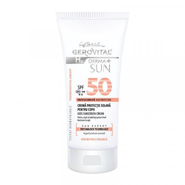 Cremă Protecție Solară pentru Copii SPF 50 Derma+ Sun 100 ml
