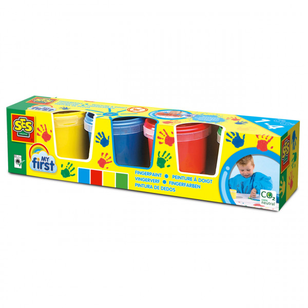 My first - Set acuarele pentru degete 4 x 145 ml