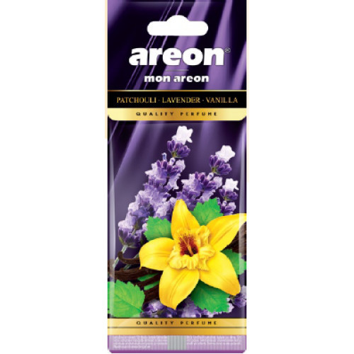 Odorizant auto Mon Areon Patchouli Lavender Vanilla