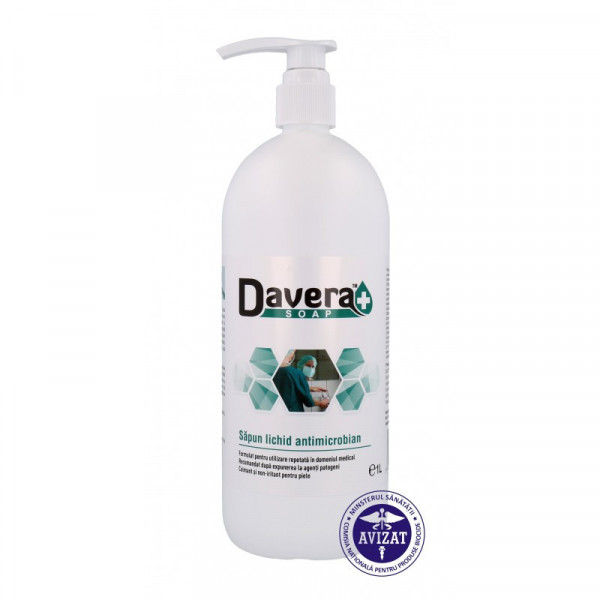 Sapun lichid antimicrobian, DAVERA SOAP, 1000 ml