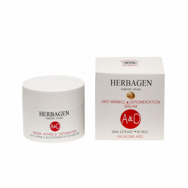 Cremă antirid și depigmentare cu extract de melc A&D 50 g