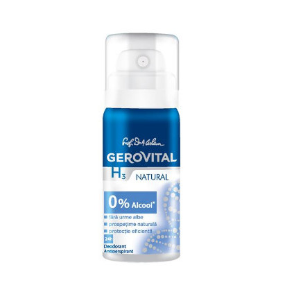 Deodorant Antiperspirant Natural Gerovital , 40 ml