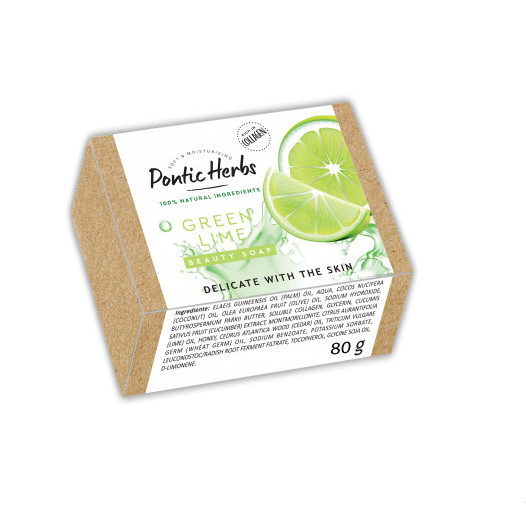 Pontic Herbs Sapun solid Green Lime, 80 grame
