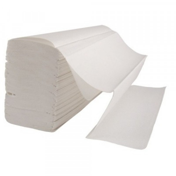 Prosoape pliate ZZ albe, 150 foi/pachet