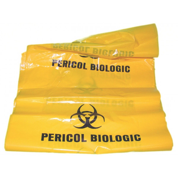 Saci Pericol Biologic 60 litri, 600x700x0.05mm