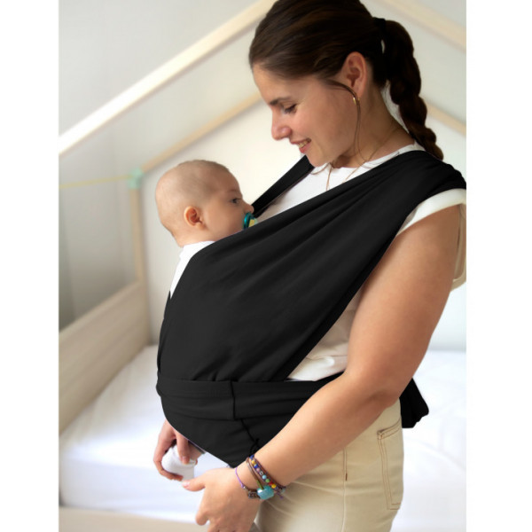 Sistem de purtare wrap elastic pentru bebelusi BabyJem