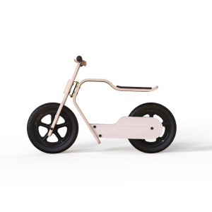 Bicicleta fara pedale MamaToyz RideMe, din lemn natural - Img 5
