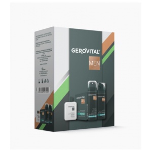 Casetă Cadou Gerovital Men: Spumă de Ras, Loțiune după Ras și Deodorant
