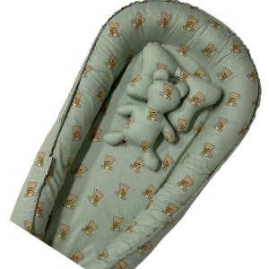Crează-ți Setul Baby Nest Diamond: Design Personalizabil cu Pernuță și Jucărie, Confort Premium Handmade în România - Img 4