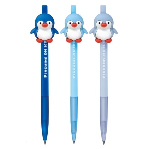 Creion Infinity Arctic Friends cu snap, 3 culori (36 buc/display) - Img 2