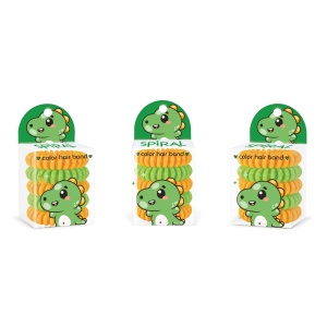 Elastic spiralat pentru par - Glam & GO, culori asortate (20 buc/display) - Img 4