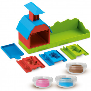 Ferma de jucarie cu sunete, forme de animale si plastilina - Img 2