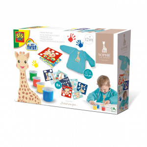 Girafa Sophie - Set acuarele pentru degetele cu planse si sort - Img 1