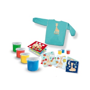Girafa Sophie - Set acuarele pentru degetele cu planse si sort - Img 4