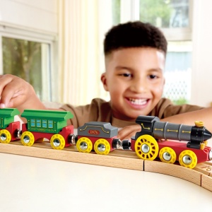 Jucarie – Tren cu aburi retro cu lumini si sunete - Img 8