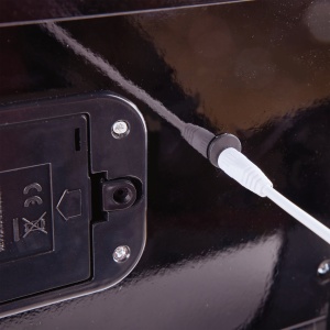 Jucarie din lemn copii - Pian electronic negru inalt - Img 4