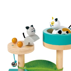 Jucarie din lemn pentru copii - Set de joaca Kitty Haven - Img 5