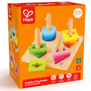 Jucarie din lemn - Puzzle creativ cu forme - Img 5