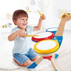 Jucarie din lemn - Set de tobe - Img 2