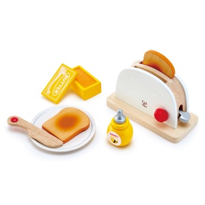 Jucarie din lemn - Toaster si accesorii mic dejun - Img 4