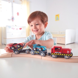 Jucarie - Transportor de masini de curse - Img 2