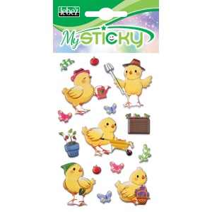 My Sticky 3D Crazy Farm, 6 modele asortate (48 pachete/display) - Img 2